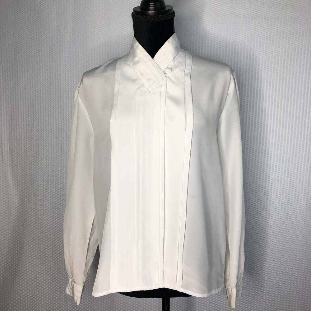 Vintage Fashion Attitudes White Blouse